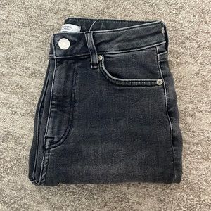 Gray high rise skinny jeans